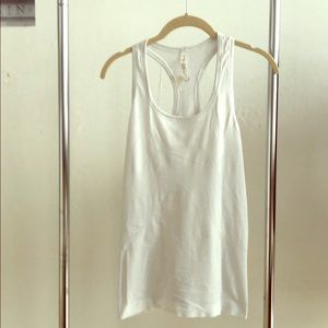 Lulu lemon white razor back tank